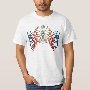 T-shirt KOKOPELLI / MAN IN THE MAZE + votre texte
