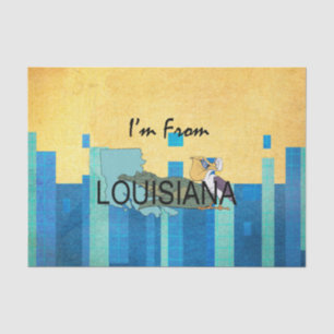 T-SHIRT komme ich aus Louisiana Seidenpapier
