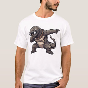 T-shirt Komodo Dragon qui fait le Dab Danse Drôle Mignon