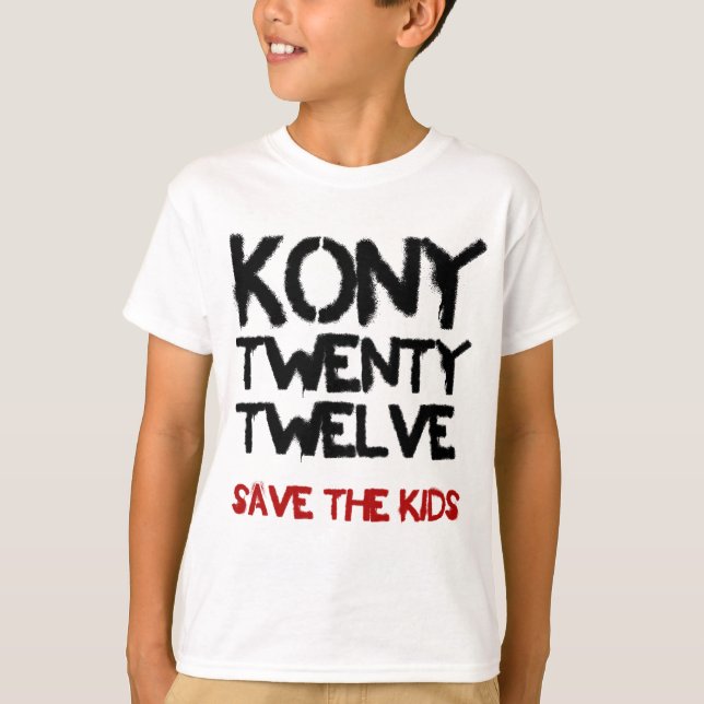 T-shirt Kony 2012 - chemise "sauvez enfants   " (Devant)