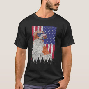 T-shirt Kooikerhondje Chien patriotique USA Pride American