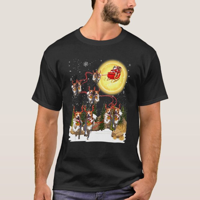 T-shirt Kooikerhondje Sleigh Christmas Decoration Santa Cl (Devant)