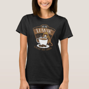 T-shirt Kopi Luwak Palm Civet Café Fermenté Je Vous Poop
