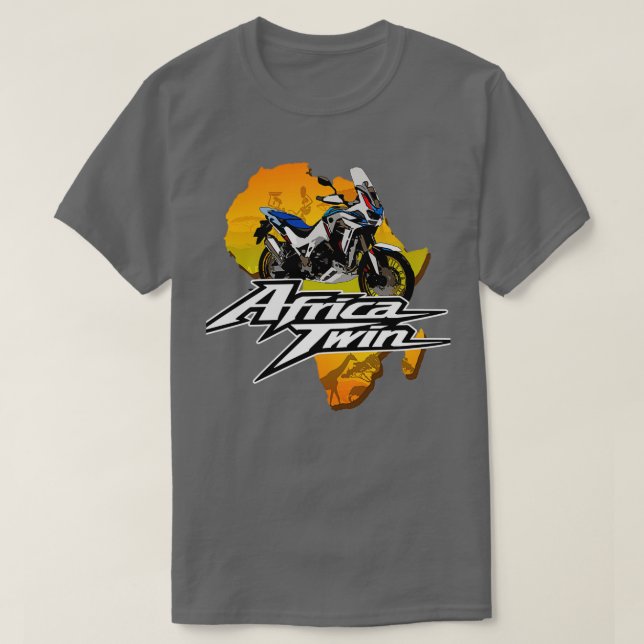 T-shirt Kopie von Africa Touring Twin Motorcycle Offre (Design devant)