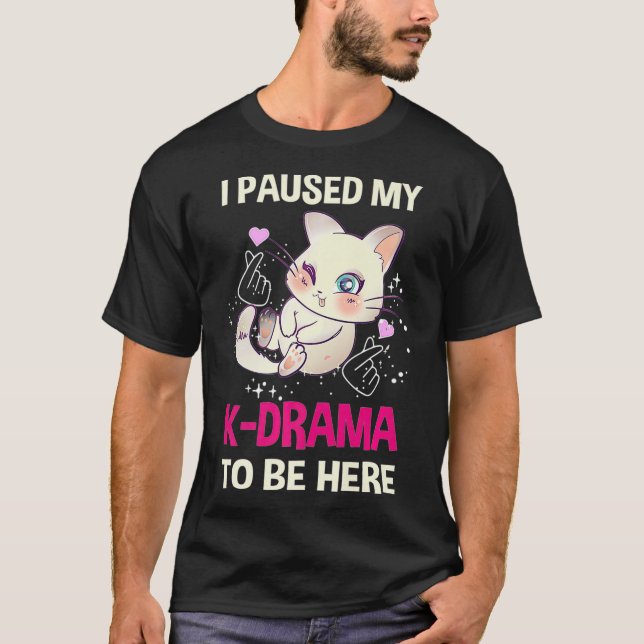 T-shirt Korean Drama Kdrama Finger Heart Design tv  (Devant)