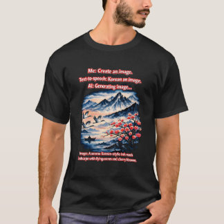 T-shirt Koreaniser une image – Belle erreur de communicati