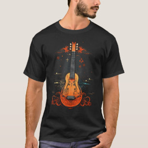 T-shirt Koto Instrument traditionnel à cordes Art japonais