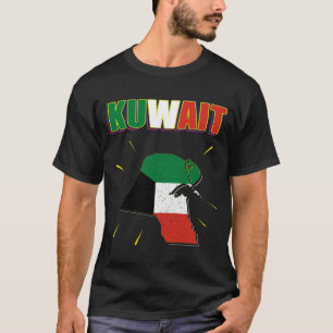 T-shirt Koweït, carte du Koweït, Drapeau du Koweït, Drapea