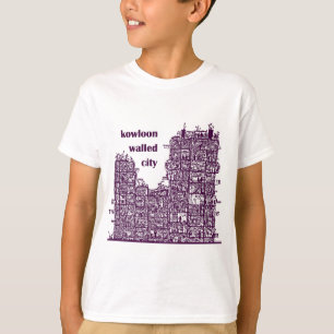 T-shirt Kowloon a muré la chemise de ville
