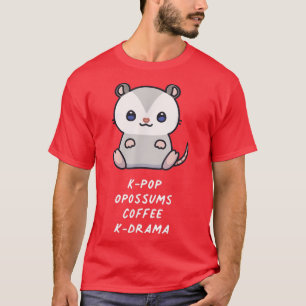 T-shirt KP Opossum Café KDrama Kawaii Lover Anime Aes