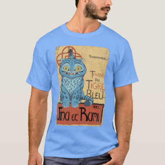 T-shirt Kpop Demon Hunters Derpyigerournee duigre Bleu M10