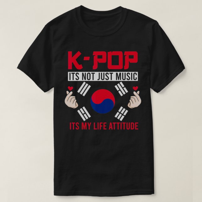 T-shirt Kpop is not just music Kpop Merch Merchandise Gift (Design devant)