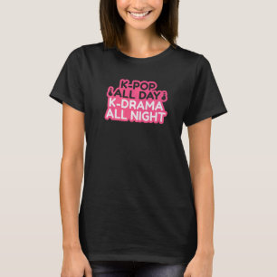 T-shirt Kpop Music K Drama Coréen Finger Heart Keto Girl G