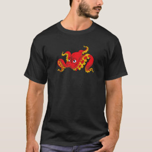 T-shirt Kraken animal marin plongée en scaphandre monstre 