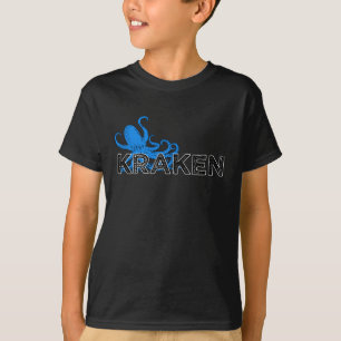 T-shirt Kraken - bleu