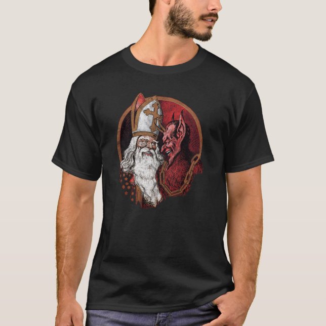 T-shirt Krampus et Père Noël (Devant)