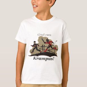 T-shirt Krampus pourchasse l'enfant