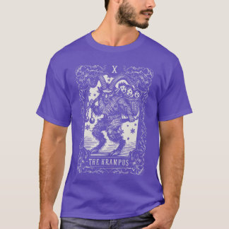 T-shirt Krampus Tarot Card Design Christmas Season Evil Pa