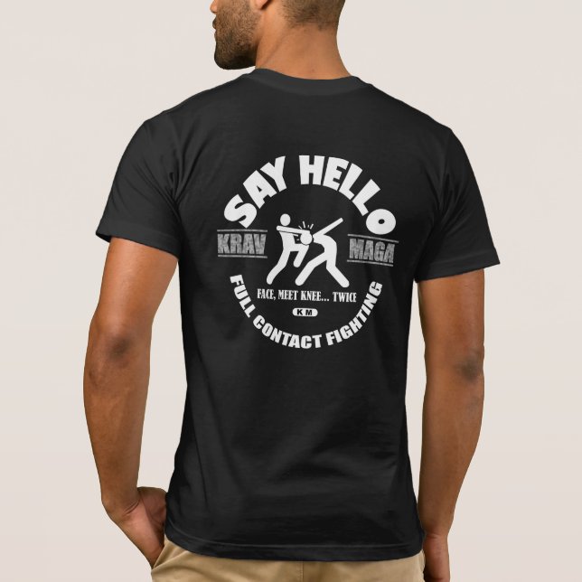 T-shirt Krav Maga : Dites bonjour le manganèse (Dos)