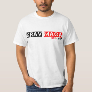 T-shirt Krav Maga et pièce en t hébreue