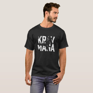 T-shirt Krav Maga Fighter Silhouette Israeli Defense Tee