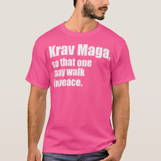 T-shirt Krav Maga Self Defense Forces Combat Contact Homme