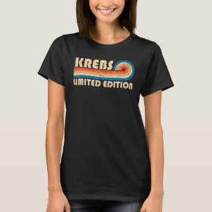 T-shirt KREBS Nom de famille Retro Vintage 80s 90s Anniver