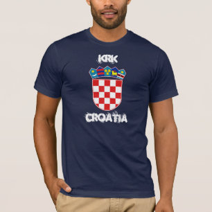 T-shirt Krk, Croatie avec armoiries