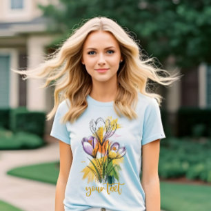 T-shirt Krocuses fleuriste