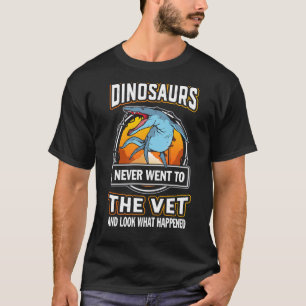 T-shirt Kronosaurus Dinosaures N'Est Jamais Allé À Vet Vet