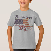 KRW Braintree Mass 375th Birthday Kids Shirt