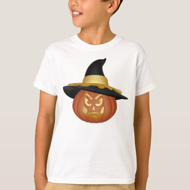T-shirt KRW Grinning Jack-o'-lantern Halloween (Devant)