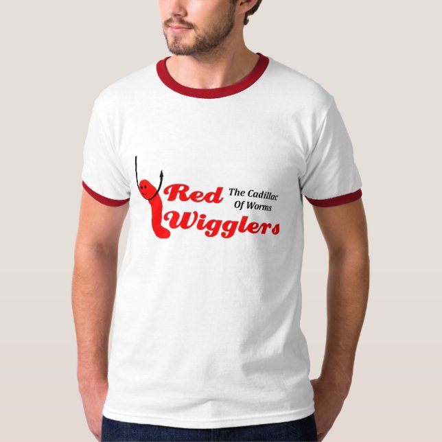 T-shirt KRW Wigglers rouge Cadillac des vers (Devant)