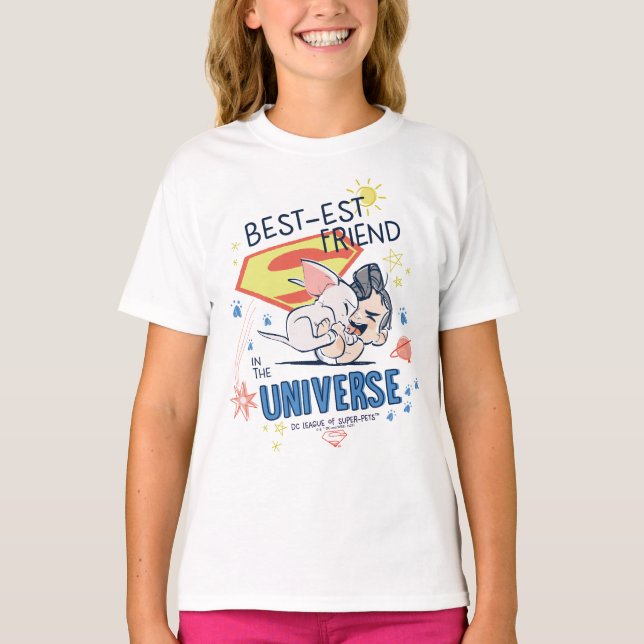 T-shirt Krypto & Superman : meilleur ami dans l'univers (Devant)