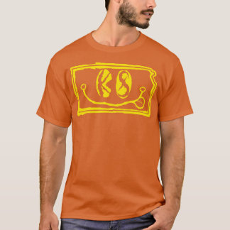 T-shirt KS Eyes Kansas Grunge Souriant Visage Jaune
