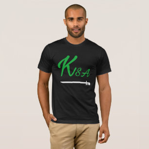 T-shirt Ksa vert blanc symbole le Royaume d'Arabie Saoudit