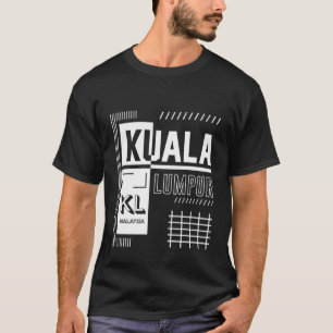 T-shirt Kuala Lumpur Capitale Ville de Malaisie Sud-Est A