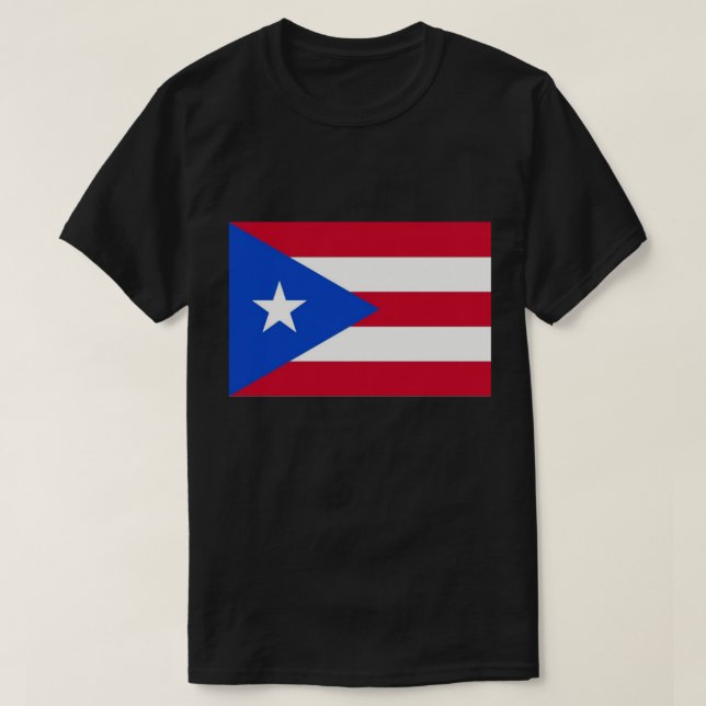 T - Shirt Kuba kubanische Flagge Rotes Blau (Design vorne)
