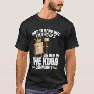 T-shirt Kubb King Viking Joueur d'échecs pelouse jeu Kubb