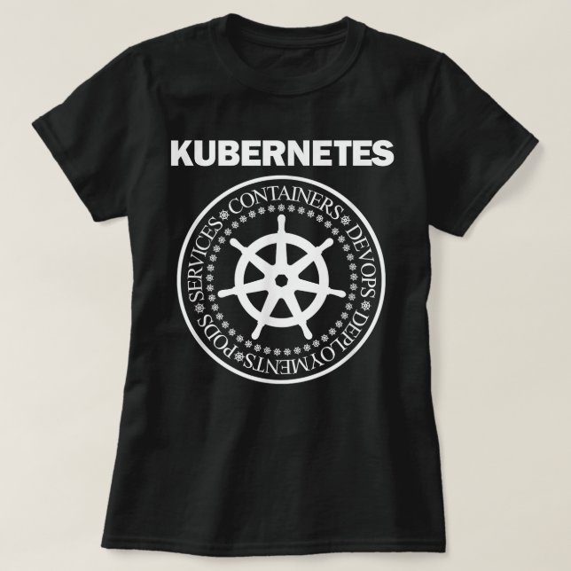 T-shirt Kubernetes développe un conteneur de programmation (Design devant)