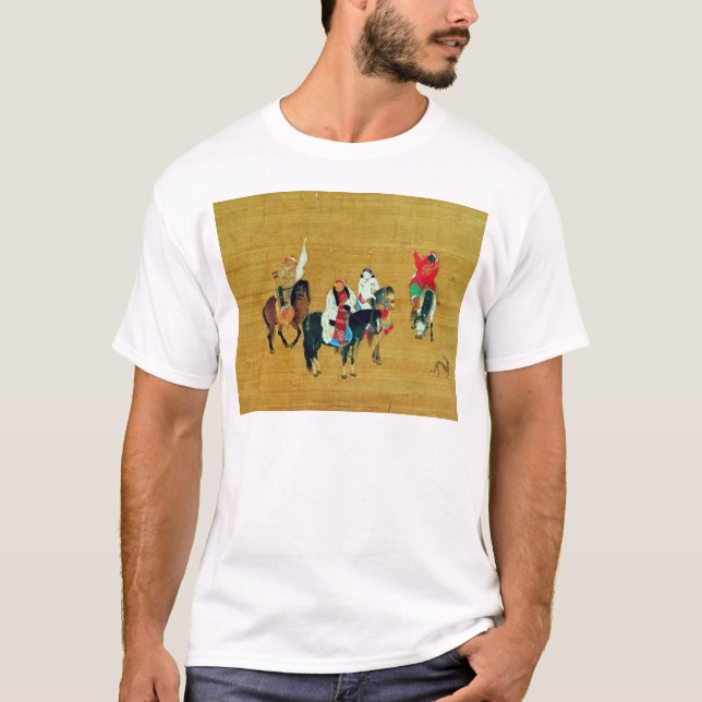 T-shirt Kublai Khan chassant, dynastie de yuan (Devant)