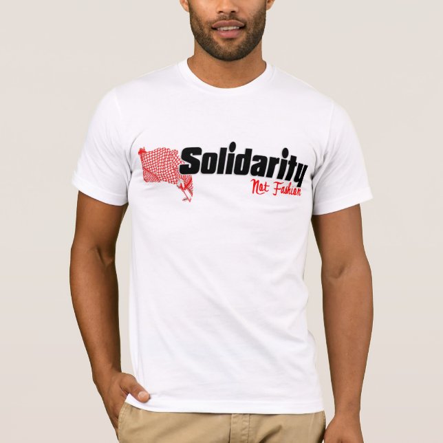 T-shirt Kuffiya : Solidarité, pas mode (Devant)