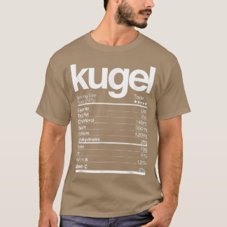 T-shirt Kugel Faits nutritionnels Juifs Hanoukka Chanukah
