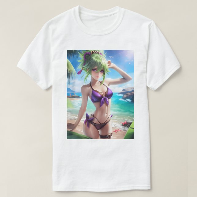 T-shirt Kuki Shinobu maillot de bain 76 (Design devant)