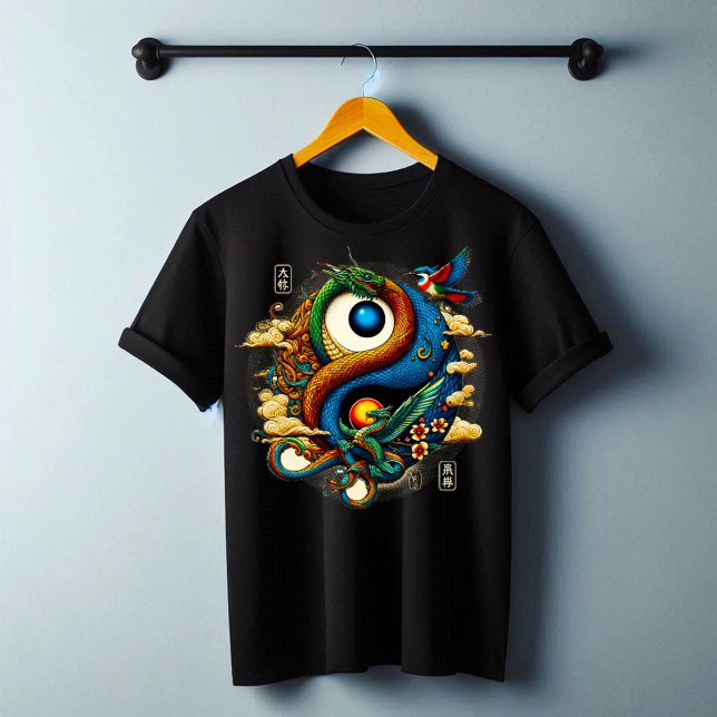 T - Shirt Kultur (Yin Yang Modern T-shirt )