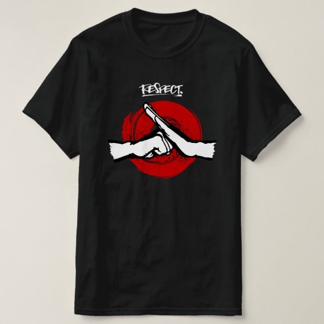 T-shirt Kung Fu - Arts martiaux - Respect (Design devant)