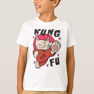 T-shirt Kung Fu Cat