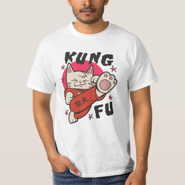 T-shirt Kung Fu Cat (Devant)