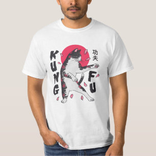T-shirt Kung Fu Cat