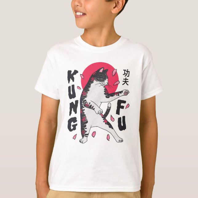 T-shirt Kung Fu Cat (Devant)